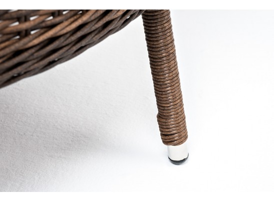 "Алиса" кресло плетеное, цвет коричневый с подушками в Ростове-на-Дону