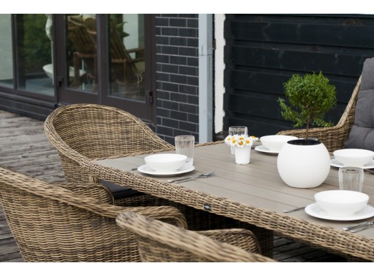 "Бергамо" плетеный обеденный стол, цвет соломенный в Ростове-на-Дону "Бергамо" плетеный обеденный стол, цвет соломенный в Ростове-на-Дону