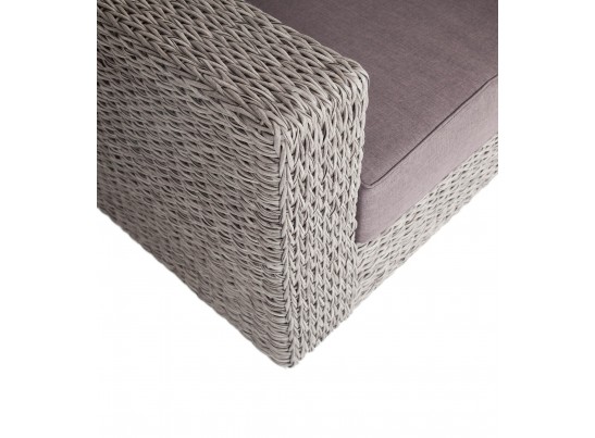 "Боно" кресло из искусственного ротанга (гиацинт), цвет серый в Ростове-на-Дону