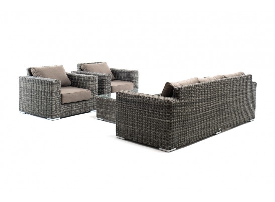 "Боно" лаунж-зона из искусственного ротанга, цвет графит в Ростове-на-Дону "Боно" лаунж-зона из искусственного ротанга, цвет графит в Ростове-на-Дону