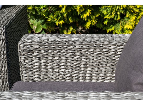 "Боно" лаунж-зона из искусственного ротанга (гиацинт), цвет серый в Ростове-на-Дону