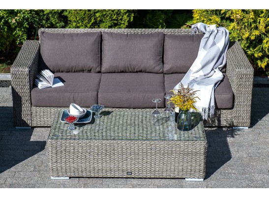 "Боно" журнальный столик из искусственного ротанга (гиацинт), цвет серый в Ростове-на-Дону "Боно" журнальный столик из искусственного ротанга (гиацинт), цвет серый в Ростове-на-Дону