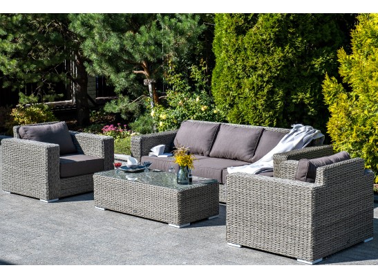 "Боно" журнальный столик из искусственного ротанга (гиацинт), цвет серый в Ростове-на-Дону "Боно" журнальный столик из искусственного ротанга (гиацинт), цвет серый в Ростове-на-Дону