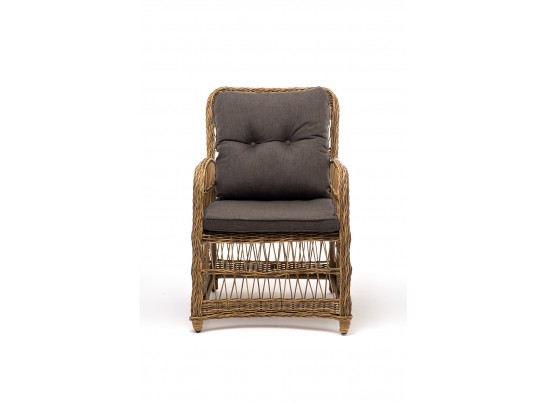 "Цесена" кресло плетеное из искусственного ротанга, цвет соломенный в Ростове-на-Дону