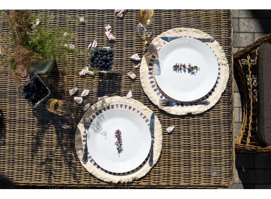 "Цесена" обеденная группа плетеная из искусственного ротанга, цвет соломенный в Ростове-на-Дону