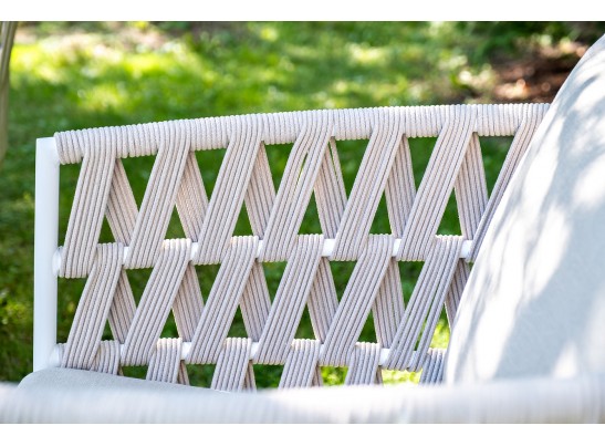 "Диего" лаунж-зона 4-местная плетеная из роупа (веревки), каркас алюминиевый белый, роуп бежевый в Ростове-на-Дону "Диего" лаунж-зона 4-местная плетеная из роупа (веревки), каркас алюминиевый белый, роуп бежевый в Ростове-на-Дону