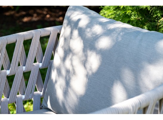 "Диего" лаунж-зона 4-местная плетеная из роупа (веревки), каркас алюминиевый белый, роуп бежевый в Ростове-на-Дону "Диего" лаунж-зона 4-местная плетеная из роупа (веревки), каркас алюминиевый белый, роуп бежевый в Ростове-на-Дону