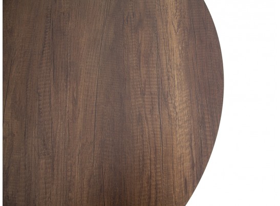 "Диего" обеденный стол из HPL круглый Ø100см, цвет "дуб", каркас белый в Ростове-на-Дону "Диего" обеденный стол из HPL круглый Ø100см, цвет "дуб", каркас белый в Ростове-на-Дону