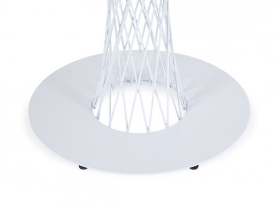 "Диего" обеденный стол из HPL круглый Ø100см, цвет "дуб", каркас белый в Ростове-на-Дону "Диего" обеденный стол из HPL круглый Ø100см, цвет "дуб", каркас белый в Ростове-на-Дону