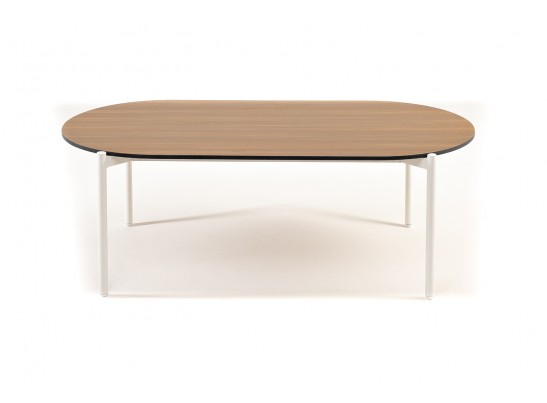 "Диего" журнальный стол из HPL 120х60 H40, каркас белый муар, цвет "дуб" в Ростове-на-Дону "Диего" журнальный стол из HPL 120х60 H40, каркас белый муар, цвет "дуб" в Ростове-на-Дону