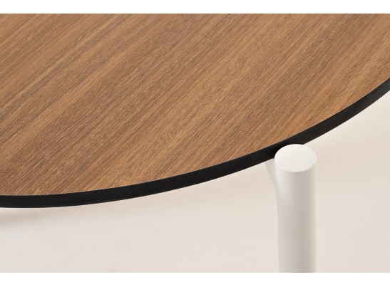 "Диего" журнальный стол из HPL 120х60 H40, каркас белый муар, цвет "дуб" в Ростове-на-Дону "Диего" журнальный стол из HPL 120х60 H40, каркас белый муар, цвет "дуб" в Ростове-на-Дону