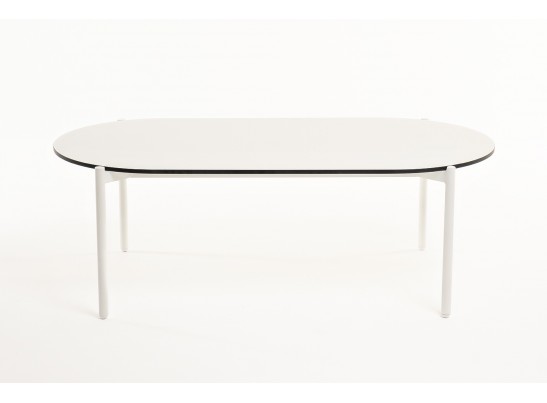 "Диего" журнальный стол из HPL 120х60 H40, каркас белый муар, цвет "молочный" в Ростове-на-Дону "Диего" журнальный стол из HPL 120х60 H40, каркас белый муар, цвет "молочный" в Ростове-на-Дону