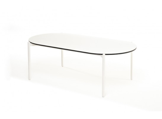 "Диего" журнальный стол из HPL 120х60 H40, каркас белый муар, цвет "молочный" в Ростове-на-Дону "Диего" журнальный стол из HPL 120х60 H40, каркас белый муар, цвет "молочный" в Ростове-на-Дону