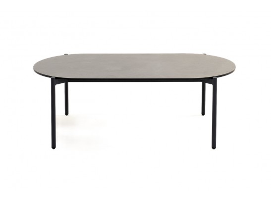 "Диего" журнальный стол из HPL 120х60 H40, каркас темно-серый (RAL7024), цвет "серый гранит" в Ростове-на-Дону