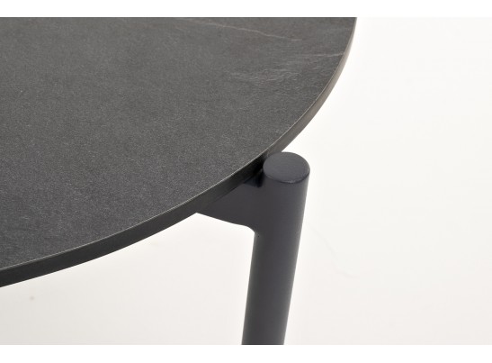 "Диего" журнальный стол из HPL 120х60 H40, каркас темно-серый (RAL7024), цвет "серый гранит" в Ростове-на-Дону