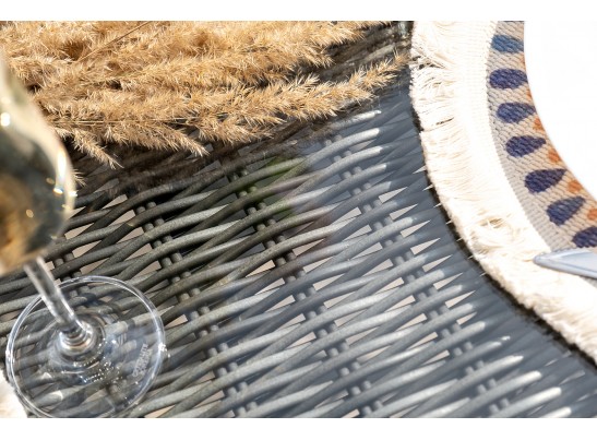 "Дольче" обеденная группа из искусственного ротанга, цвет графит в Ростове-на-Дону