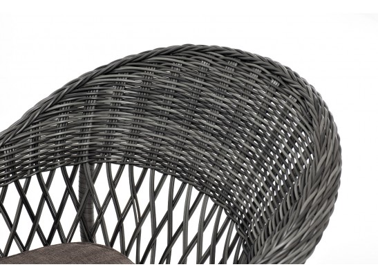 "Дольче" обеденная группа из искусственного ротанга, цвет графит в Ростове-на-Дону