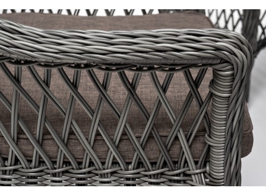 "Дольче" обеденная группа из искусственного ротанга, цвет графит в Ростове-на-Дону