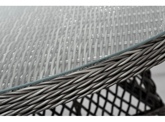 "Дольче" обеденная группа из искусственного ротанга, цвет графит в Ростове-на-Дону