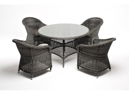 "Равенна" обеденная группа плетеная, цвет графит в Ростове-на-Дону