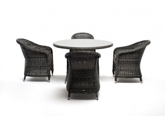 "Равенна" обеденная группа плетеная, цвет графит в Ростове-на-Дону