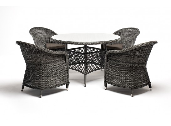 "Равенна" обеденная группа плетеная, цвет графит в Ростове-на-Дону