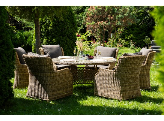 "Эспрессо–150 N" обеденная группа плетеная, цвет соломенный в Ростове-на-Дону