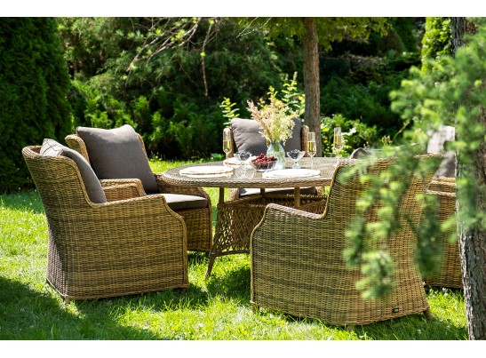 "Эспрессо–150 N" обеденная группа плетеная, цвет соломенный в Ростове-на-Дону