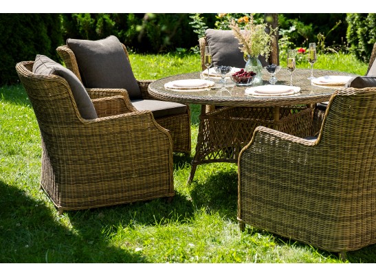 "Эспрессо–150 N" обеденная группа плетеная, цвет соломенный в Ростове-на-Дону