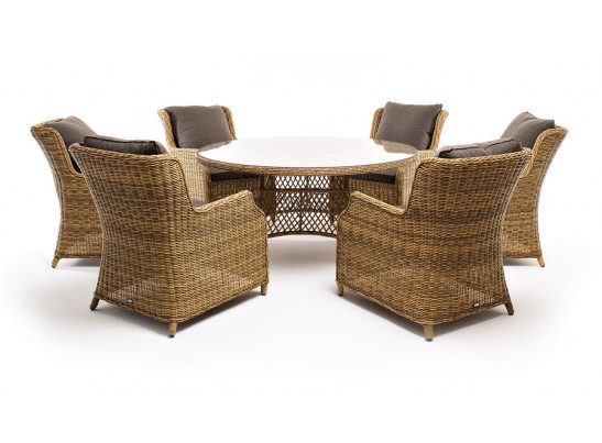 "Эспрессо–150 N" обеденная группа плетеная, цвет соломенный в Ростове-на-Дону