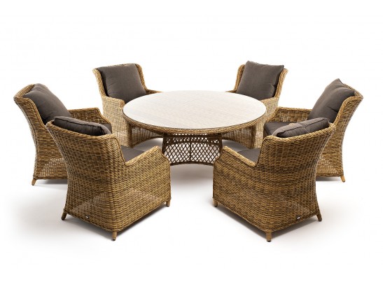 "Эспрессо–150 N" обеденная группа плетеная, цвет соломенный в Ростове-на-Дону