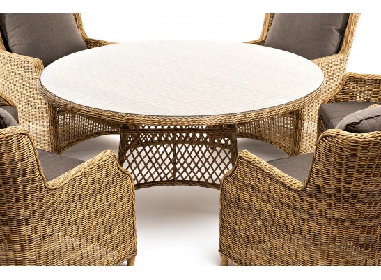 "Эспрессо–150 N" обеденная группа плетеная, цвет соломенный в Ростове-на-Дону