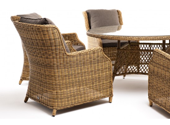 "Эспрессо–150 N" обеденная группа плетеная, цвет соломенный в Ростове-на-Дону