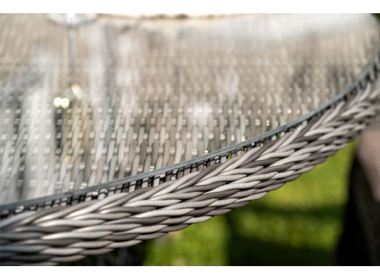 "Эспрессо–150 S" обеденная группа плетеная, цвет графит в Ростове-на-Дону