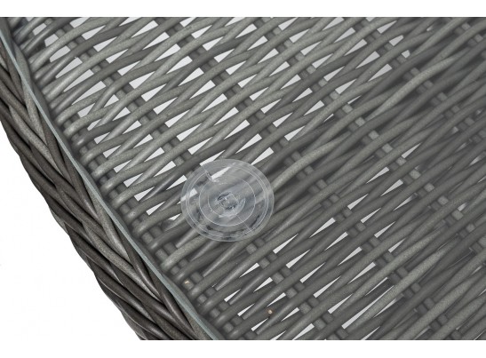 "Эспрессо–150 S" обеденная группа плетеная, цвет графит в Ростове-на-Дону