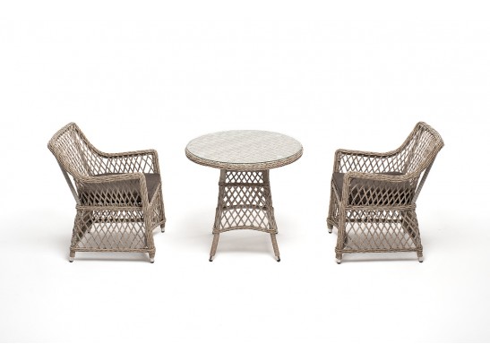 "Эспрессо–80 L" обеденная группа плетеная, цвет бежевый в Ростове-на-Дону