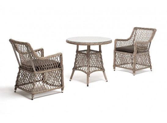 "Эспрессо–80 L" обеденная группа плетеная, цвет бежевый в Ростове-на-Дону