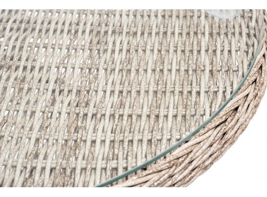 "Эспрессо–80 L" обеденная группа плетеная, цвет бежевый в Ростове-на-Дону