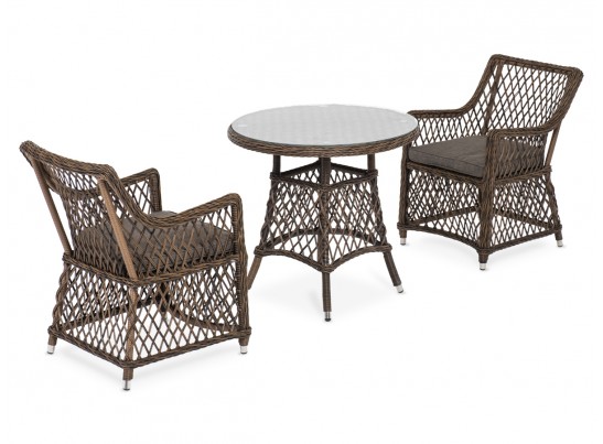 "Эспрессо–80 L" обеденная группа плетеная, цвет коричневый в Ростове-на-Дону