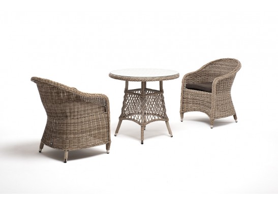 "Эспрессо–80 R" обеденная группа плетеная, цвет бежевый в Ростове-на-Дону