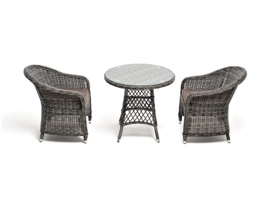"Эспрессо–80 R" обеденная группа плетеная, цвет графит в Ростове-на-Дону