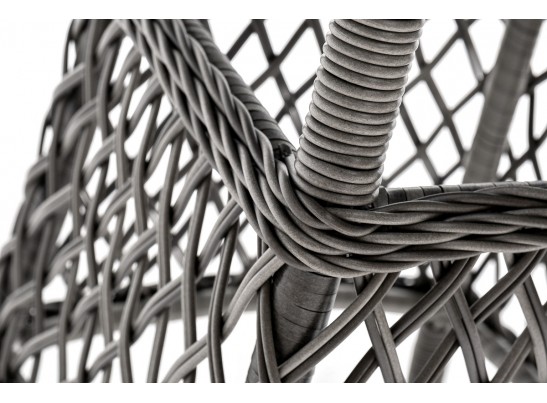 "Эспрессо–80 R" обеденная группа плетеная, цвет графит в Ростове-на-Дону