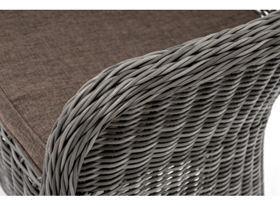 "Эспрессо–80 R" обеденная группа плетеная, цвет графит в Ростове-на-Дону