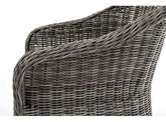 "Эспрессо–80 R" обеденная группа плетеная, цвет графит в Ростове-на-Дону