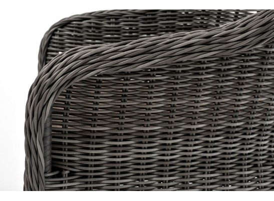 "Эспрессо–80 R" обеденная группа плетеная, цвет графит в Ростове-на-Дону