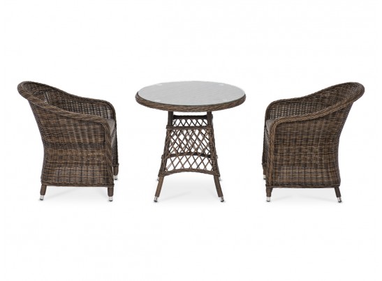 "Эспрессо–80 R" обеденная группа плетеная, цвет коричневый в Ростове-на-Дону