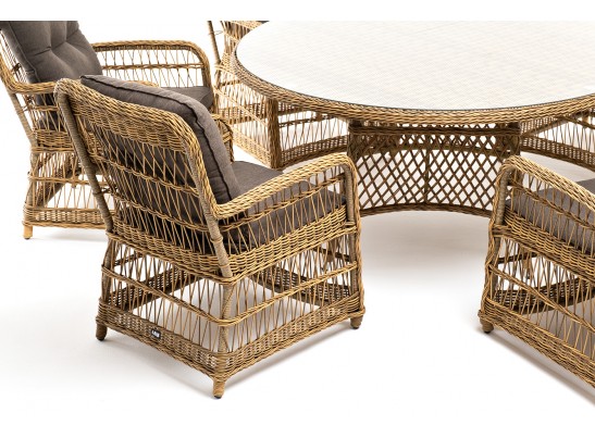 "Эспрессо–150 C" обеденная группа плетеная, цвет соломенный в Ростове-на-Дону