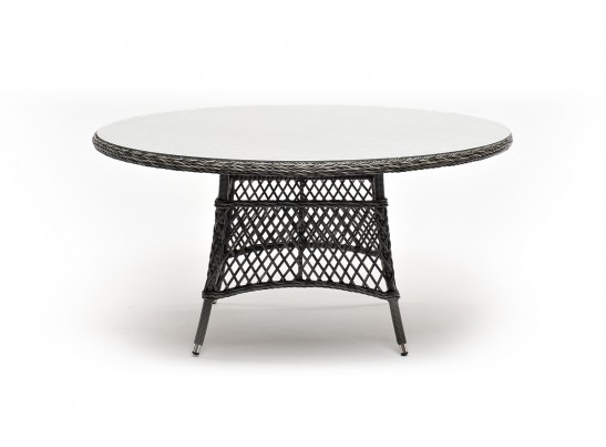 "Эспрессо" плетеный круглый стол, диаметр 150 см, цвет графит в Ростове-на-Дону