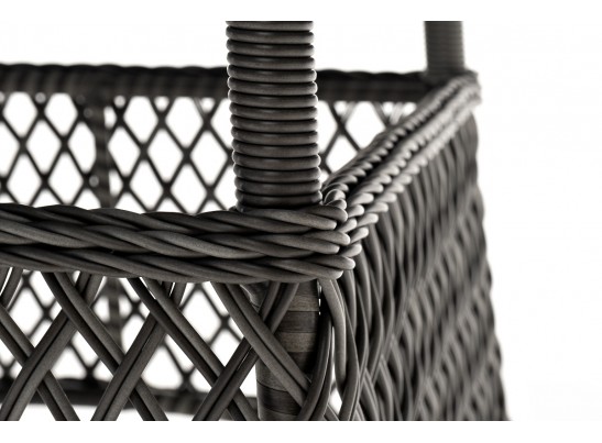 "Эспрессо" плетеный круглый стол, диаметр 150 см, цвет графит в Ростове-на-Дону