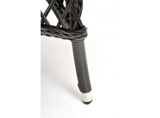 "Эспрессо" плетеный круглый стол, диаметр 150 см, цвет графит в Ростове-на-Дону